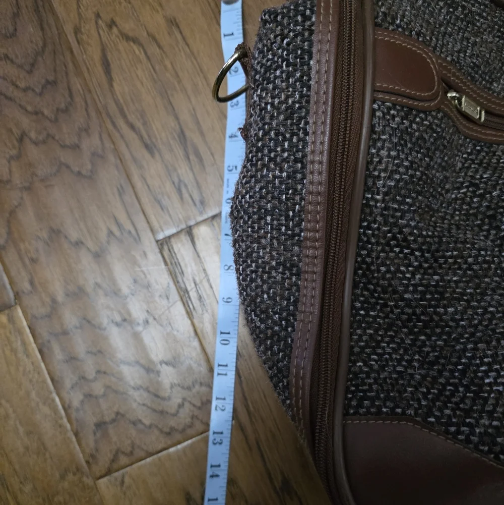 Brown Tweed Bag Jaguar Luggage